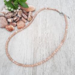 Kristály Jóga Shop Rózsaszín holdkő 4 mm-es ásvány gyöngysor