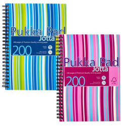 Pukka Pad Spirálfüzet, A5, vonalas, 100 lap, PUKKA PAD "Stripe Jotta (JP021) - iroszer24
