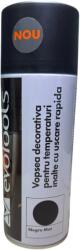 Evotools Spray vopsea temperaturi inalte, 400ml, negru mat, pentru metal gratar tevi sobe (683788)