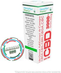 HempMedPharma Ulei de Canepa Ozonat CBD 30%, 3000mg, HempMedPharma, 10ml (UCB-HMP-30)