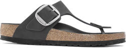 Birkenstock Sandale Leather Gizeh Big Buckle Regular 1023334 black