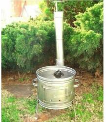 Perfect Home Soba pentru ceaun/tuci, inox, burlan, cot, 31x51 cm, vas 6/8/10 L, Perfect Home (10446) Ceaun