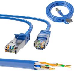 Extralink Kat. 6A S/FTP 0.5m LAN Patchcord Copper twisted pair, 10Gbps (EX.6549)