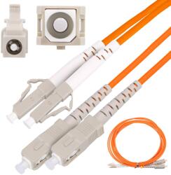 Extralink SC/UPC-LC/UPC Patchcord Multimode, OM2, Duplex, 3mm, 3m (EX.3661)
