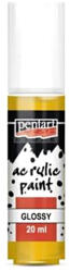 Pentart fényes akril festék, napsárga, 20 ml