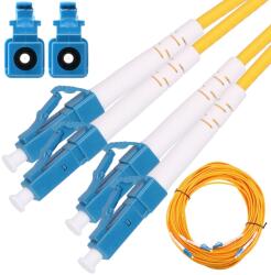 Extralink LC/UPC-LC/UPC Patchcord Single Mode, Duplex, G652D, 3mm, 0.5m (EX.2862)