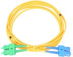 Extralink SC/UPC-SC/APC Patchcord PVC, Single mode, Duplex, G652D, 3mm, 0, 5m (EX.3548)