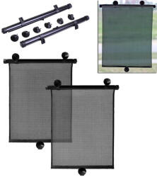 AVEX Set 2 buc. jaluzele auto retractabile, latime 40cm, culoare Neagra (AVX-AG145)