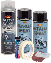AVEX Kit complet reparatie si vopsire jante culoare Negru Metalizat, V2 (AVX-KVJ-NV2) - voltix