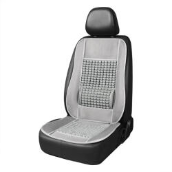AMiO Husa scaun auto cu bile de masaj si suport lombar, dimensiuni 110 x 46 cm, culoare Gri (AVX-AM03643)