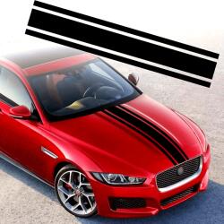 AVEX Sticker autoadeziv Tuning, model Triple Stripes , dimensiune 125 x 22 cm, culoare Neagra (AVX-TUNING-01)