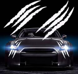 AVEX Set 2 stickere autoadezive Tuning, model Monster Scratches , dimensiune 37 x 9 cm, culoare Alba (AVX-TUNING-07)