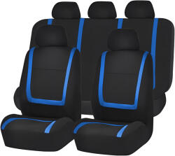 AVEX Set huse scaun auto ieftine, Universale 9 piese, model BLUE LINE - ALBASTRU (AVX-HSA001NEW) - voltix