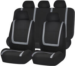 AVEX Set huse scaun auto ieftine, Universale 9 piese, model GREY LINE - GRI (AVX-HSA003NEW) - voltix