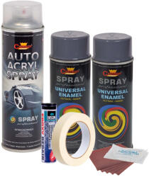 AVEX Kit complet reparatie si vopsire jante culoare Gri Inchis, V2 (AVX-KVJ-GRV2) - voltix