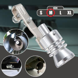 AVEX Fluier din aluminiu pentru toba marime M, compatibil cu motoare intre 1600 - 2000 cc (AVX-T1940)