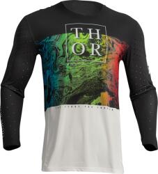 Thor Tricou motocross enduro Thor Prime Melter, culoare negru alb, marime L (29107044PE)