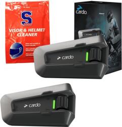 Cardo Set de 2 intercomuri Bluetooth Cardo Packtalk Edge pentru motocicliști (PT200101)