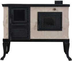 eSemineu Premium 90 cm Terracotta Stove With Glass Door and Oven 7 kW right