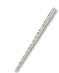  Kúpos, bordás pénisz plug-18cm - szexshop