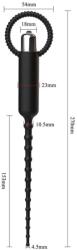  Pénisz katéter, 10func. vibro Fekete - szexshop