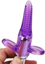  Csikló vibrátor, ujjra húzható Lila - szexshop