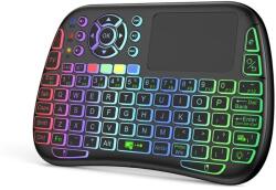  Mobilly M9, mini tastatură pentru TV și alte dispozitive, Bluetooth și 2.4GHz, neagră (LG-MINI-M9)