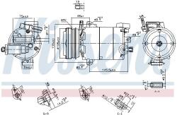 NISSENS kompresszor, klíma NISSENS 890794 for FORD (890794)