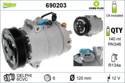 VALEO kompresszor, klíma VALEO 690203 for OPEL, VAUXHALL, CHEVROLET (690203)