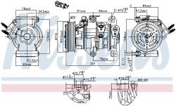 NISSENS kompresszor, klíma NISSENS 891007 for FORD (891007)