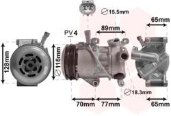 VAN WEZEL kompresszor, klíma VAN WEZEL 5300K687 for TOYOTA (5300K687)