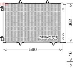 DENSO kondenzátor, klíma DENSO DCN07061 for CITROËN (DCN07061)