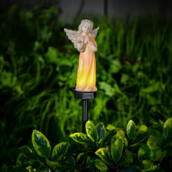 Garden of Eden Szolár angyalka - imádkozó - 1 melegfehér LED - műgyanta - 49 x 11 x 6, 5 cm Garden of Eden 13002A (13002A)