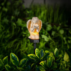 Garden of Eden Szolár angyalka - pillangó - 1 melegfehér LED - műgyanta - 42 x 11 x 6, 5 cm Garden of Eden 13002B (13002B)