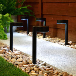 Garden of Eden Leszúrható szolár lámpa - 1 LED - fekete - 31, 5 x 7 x 9, 5 cm Garden of Eden 11705 (11705)