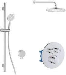 kielle Oudee - Baterie termostatată, încastrată, pentru 2 consumatori, cu accesorii EcoSpare și corp, crom 20602SPT30 (20602SPT30)