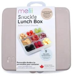 Melii Кутия за закуски Melii - Snackle Box, 9 отделения, бежов (ML24420)