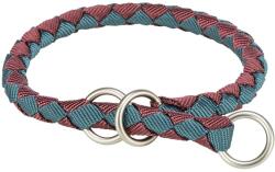 TRIXIE Zgardă câini mici textilă TRIXIE Cavo XS-S: 25-31 cm/o 12 mm bordó/petrol