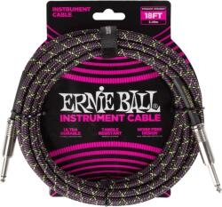 Ernie Ball Braided Instrument Cable Straight/Straight 18ft - Purple Python
