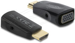 Delock HDMI VGA adapter audió funkcióval (4043619610822)