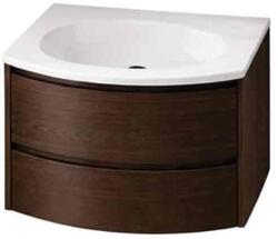 Kolpa San Set mobilier baie suspendat Kolpasan, Joy 60 cm, cu lavoar Cast Marble, dark oak (585790)