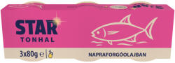 Star aprított tonhal napraforgóolajban 3 x 80 g (240 g)