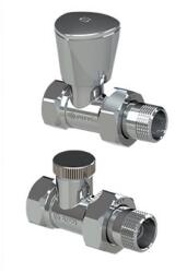 Arco TEIDE plus 1/2″ egyenes fényes radiátorszelep szett (KCM23) (KCM23)