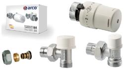 Arco 1/2″ sarok termosztatikus radiátorszelep M24x1, 5 szett, 16×2-es (KCT-03-Szett) (KCT03)