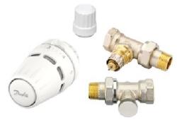 Danfoss RA-IN 1/2″ szelep+Redia RA klikk csatlakozó+RLS-S visszatérő egyenes (015G5306) (015G5306)
