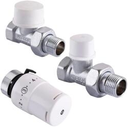 Arco 1/2″ egyenes termosztatikus radiátorszelep szett (KCT02-Szett) (KCT02)