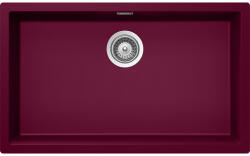 SCHOCK Schock Kaia N-100XL Cristadur Berry konyhai mosogatótálca, gránit kompozit, bogyószín, 756 x 456 mm, munkalapra/munkalap alá/szintbe építés (KAIN100XLBERR)