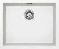 SCHOCK Schock Kaia N-100L Cristadur Polaris konyhai mosogatótálca, gránit kompozit, hófehér, 556 x 456 mm, munkalapra/munkalap alá/szintbe építés (KAIN100LPOLA)