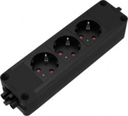 Fellowes Bloc priza modulara eGST 2.0, Filex Power Strip, 3 iesiri, negru, Fellowes 685003