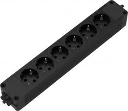 Fellowes Bloc priza modulara eGST 2.0, Filex Power Strip, 6 iesiri, negru, Fellowes 685006